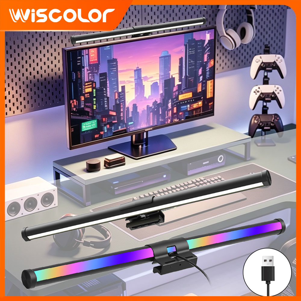 Desk Setup Art - Светодиодная RGB-подсветка для монитора с регулируемой
