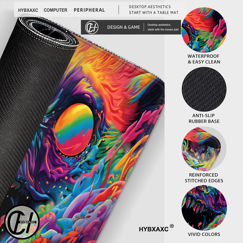 Коврик для стола HYBXAXC «Псих – обзор и цена Desk Setup Art