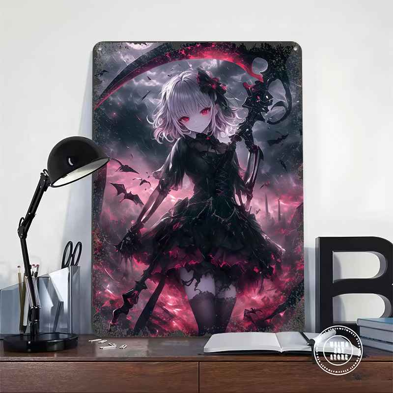 Постер «Демон-Призрак» для дев – обзор и цена Desk Setup Art