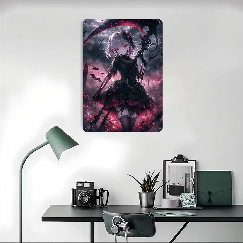 Постер «Демон-Призрак» для дев – обзор и цена Desk Setup Art