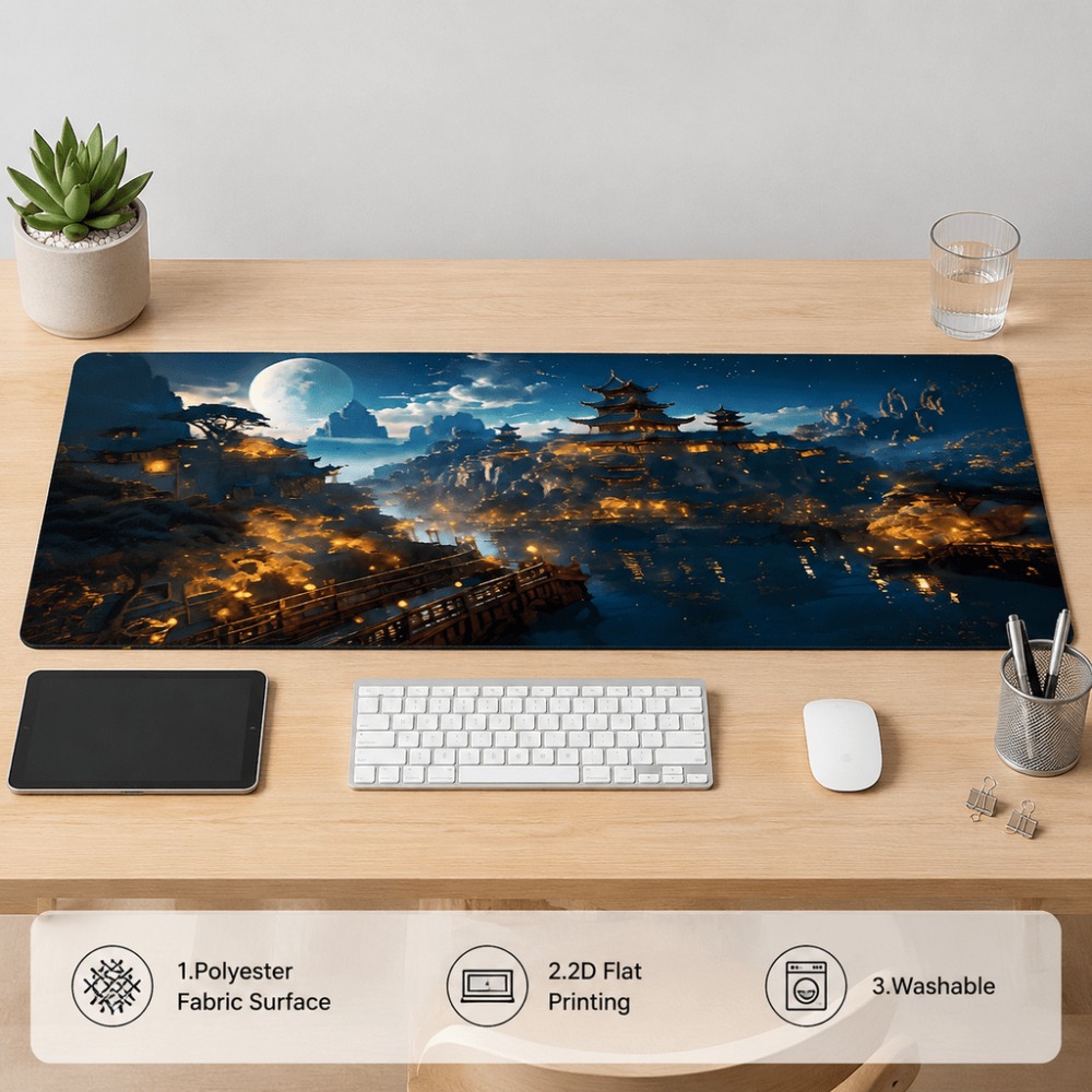 Оригинальный удлиненный коврик – обзор и цена Desk Setup Art