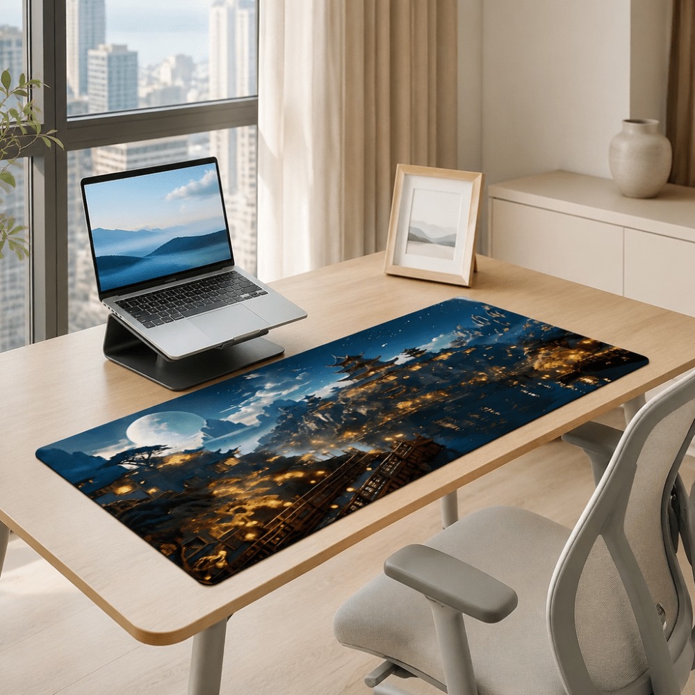 Оригинальный удлиненный коврик – обзор и цена Desk Setup Art