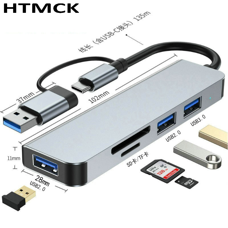 8-в-2 USB-C хаб, многопортовая – обзор и цена Desk Setup Usb Hub