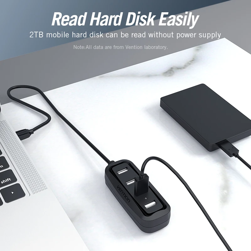 USB-концентратор Vention на 4  – обзор и цена Desk Setup Usb Hub