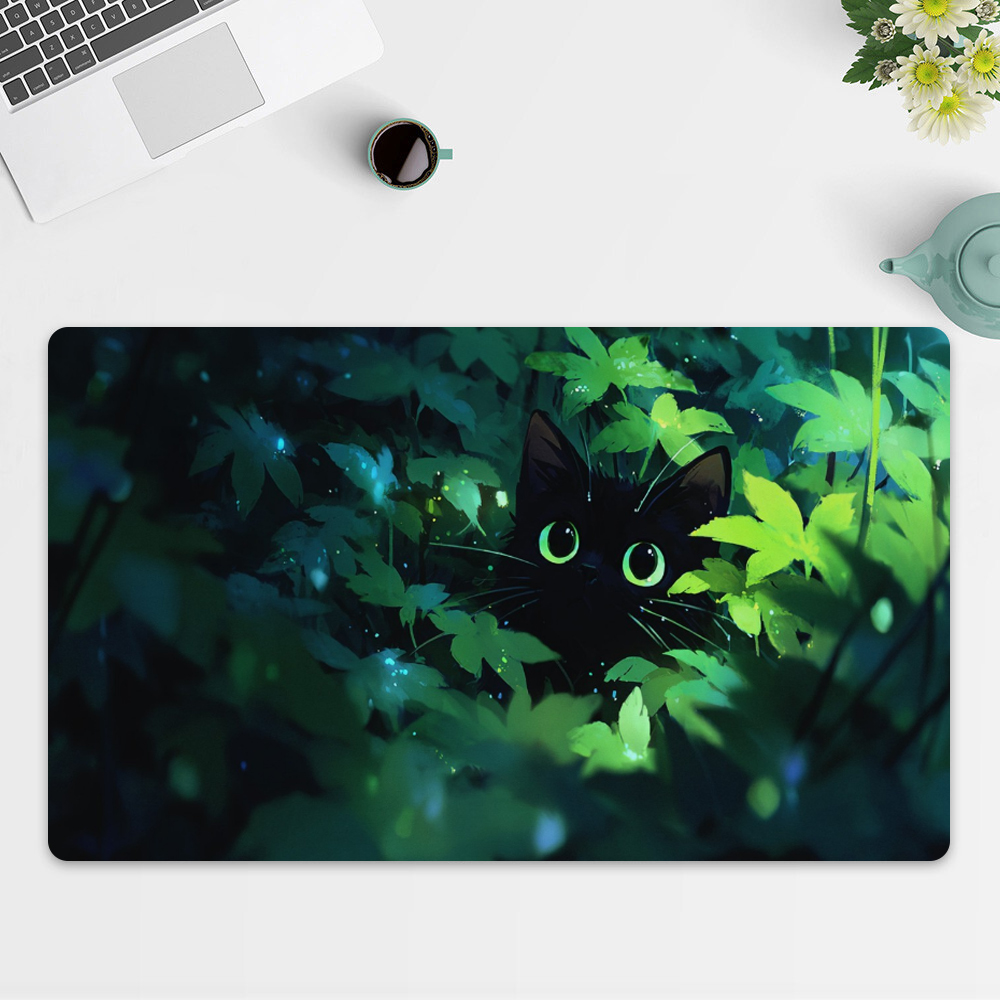 Коврик для мыши Black Cat для  – обзор и цена Desk Setup Art