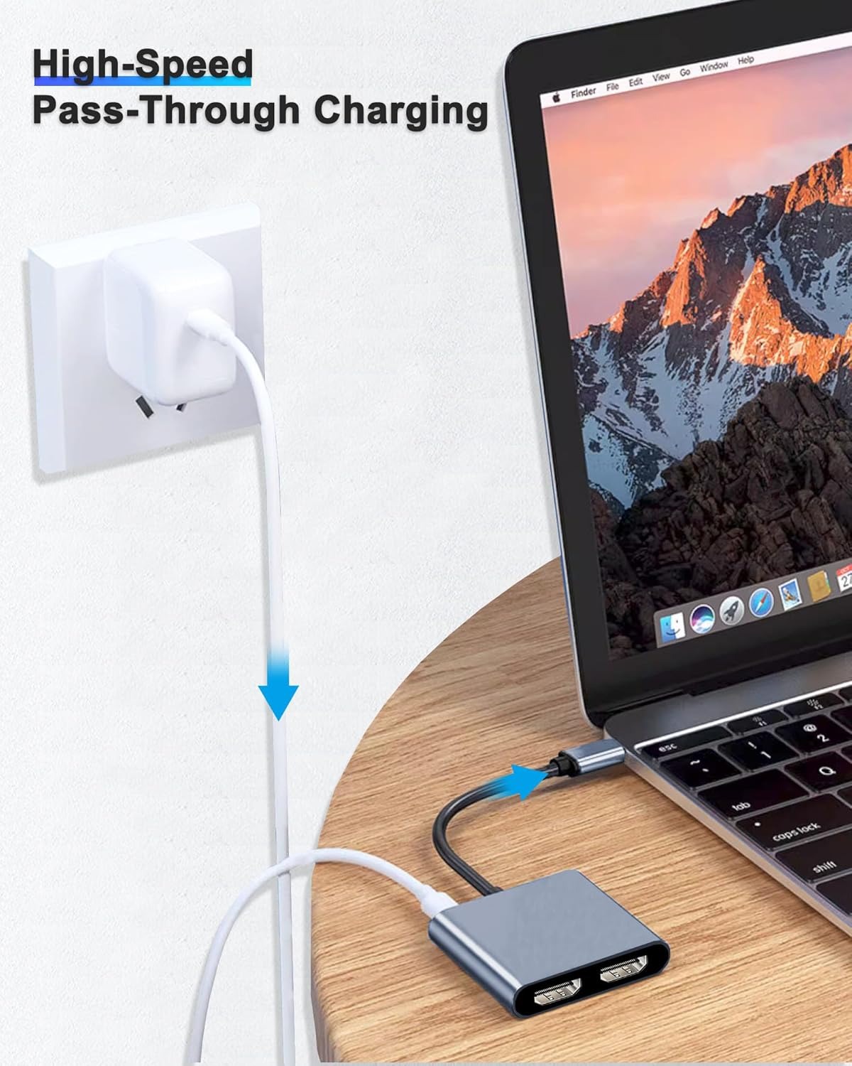 Адаптер USB C к двойному диспл – обзор и цена Desk Setup Usb Hub