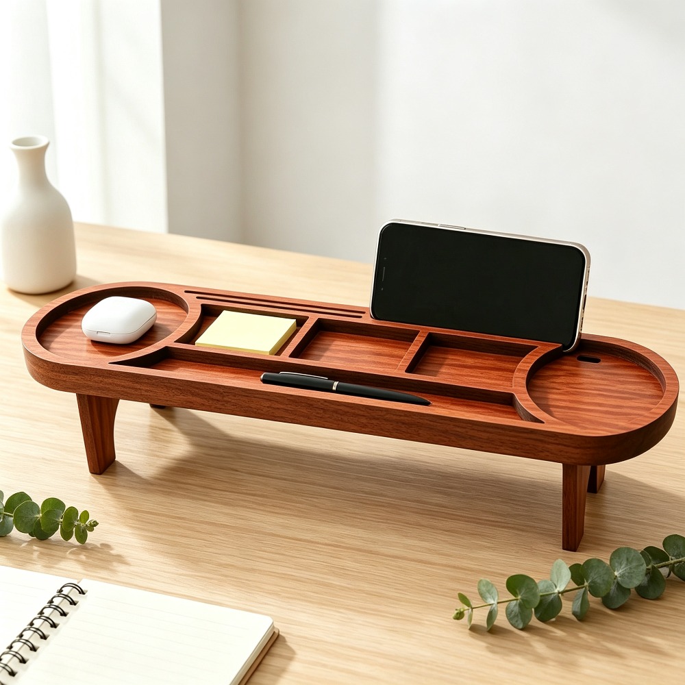 Деревянный органайзер для стол – обзор и цена Desk Setup Home