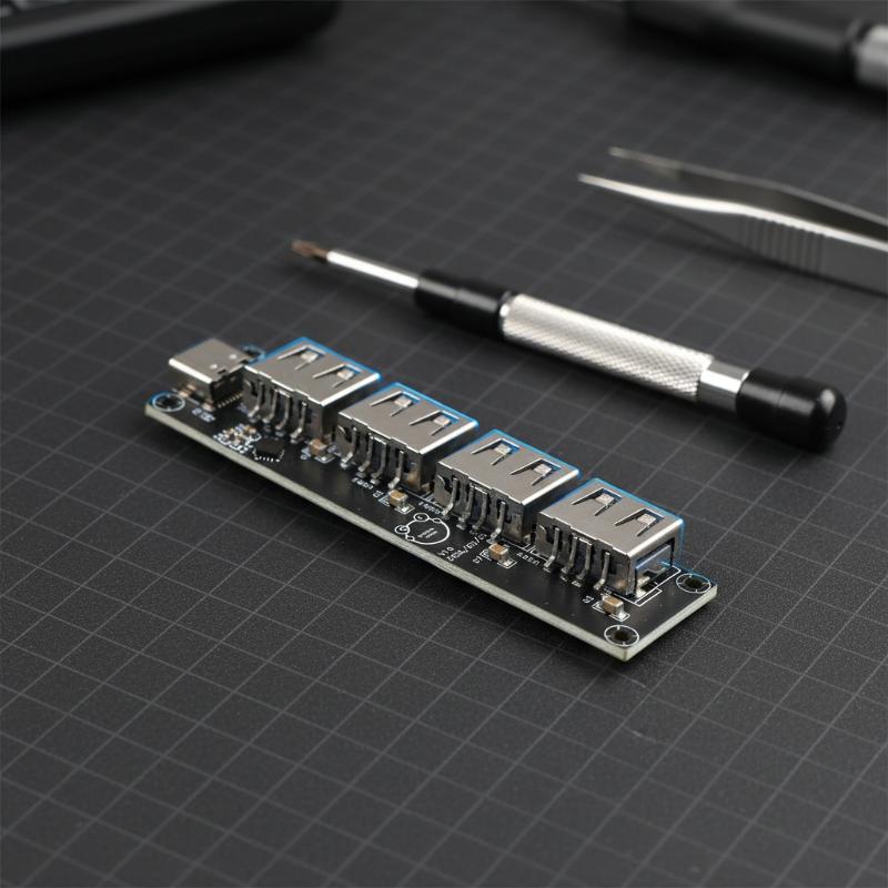 USB 2.0 хаб с 4 портами, модул – обзор и цена Desk Setup Usb Hub